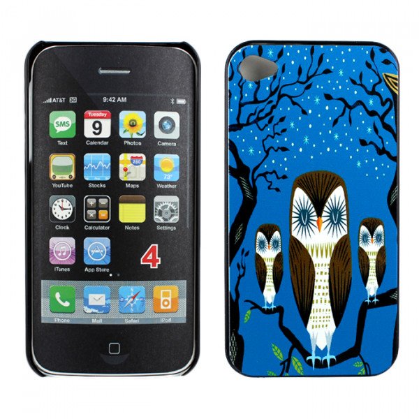 Wholesale iPhone 4S 4 Night Owl Design Hard Case (Three Owl)